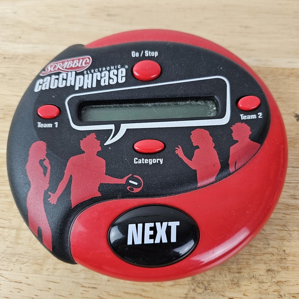 Hasbro Catch Phrase Electronic Handheld‎ Game Family Team Party Night Scrabble